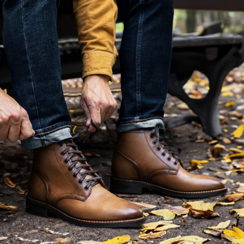 Thursday Boots President Schnürstiefel Herren Braun | Österreich-07329WIQK