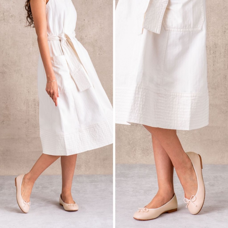 Thursday Boots Prima Ballerinas Damen Beige | Österreich-82391IACZ