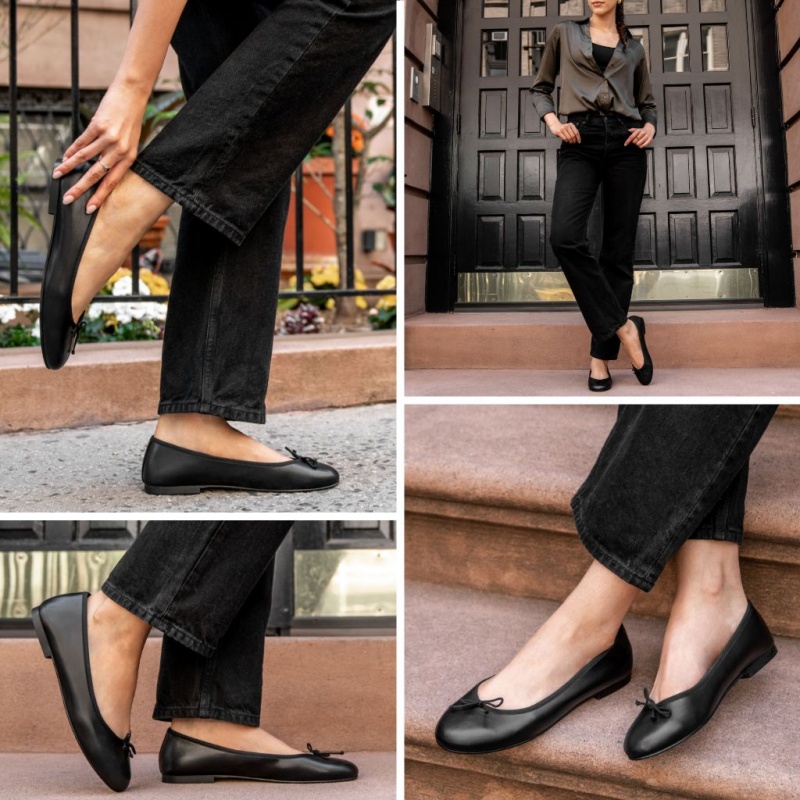 Thursday Boots Prima Ballerinas Damen Schwarz | Österreich-21489CPQG