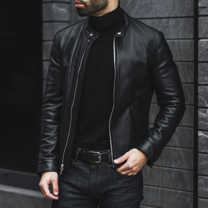 Thursday Boots Racer Jacken Herren Schwarz | Österreich-34671YITB