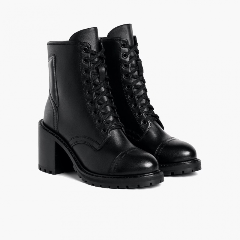 Thursday Boots Rebel High-Heel Zip-Up Stiefeletten Damen Schwarz | Österreich-10932OEXR