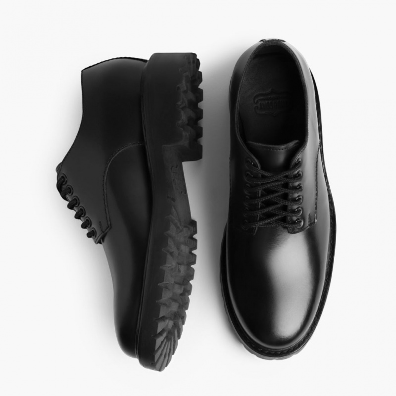 Thursday Boots Renegade Lederschuhe Herren Schwarz | Österreich-96421MIEB
