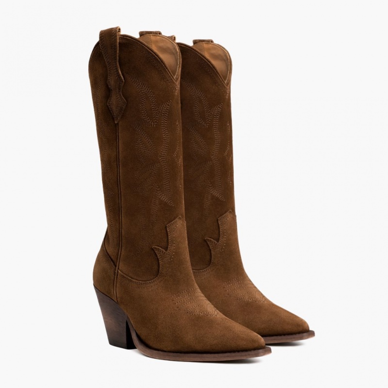 Thursday Boots Rodeo Cowboystiefel Damen Dunkelbraun | Österreich-86132JNBH