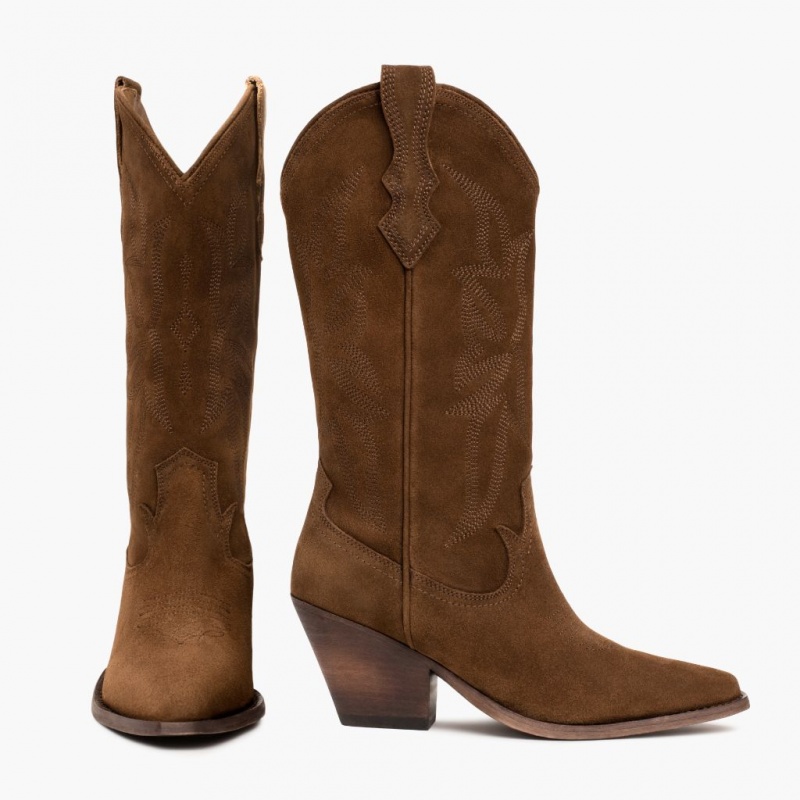 Thursday Boots Rodeo Cowboystiefel Damen Dunkelbraun | Österreich-86132JNBH