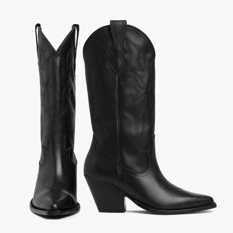 Thursday Boots Rodeo Cowboystiefel Damen Schwarz | Österreich-93582ICEW