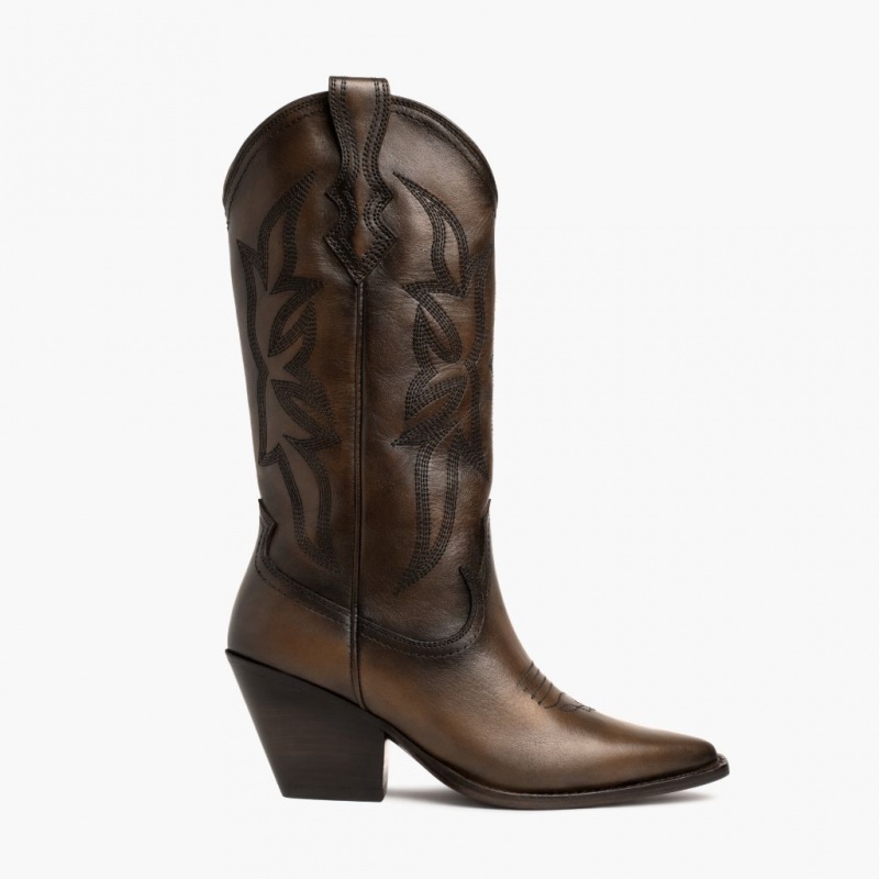Thursday Boots Rodeo Cowboystiefel Damen Dunkelbraun | Österreich-94130IPEZ