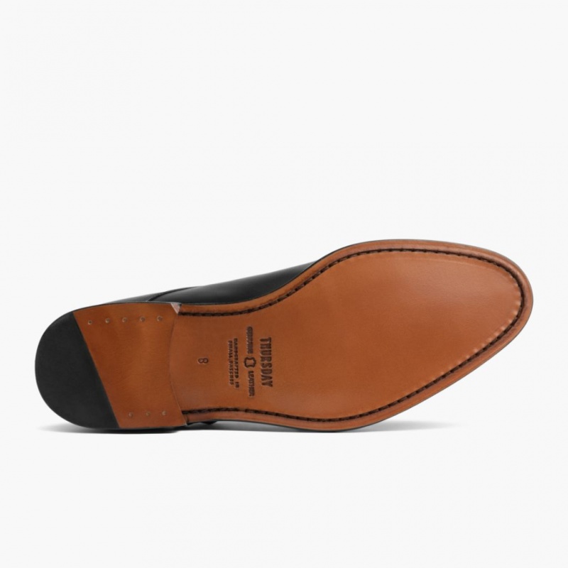 Thursday Boots Saint Double Monk Riemen Lederschuhe Herren Schwarz | Österreich-82074SAUY