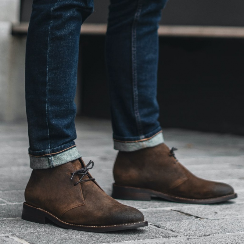 Thursday Boots Scout Chukkastiefel Herren Dunkelbraun | Österreich-40658NMPU