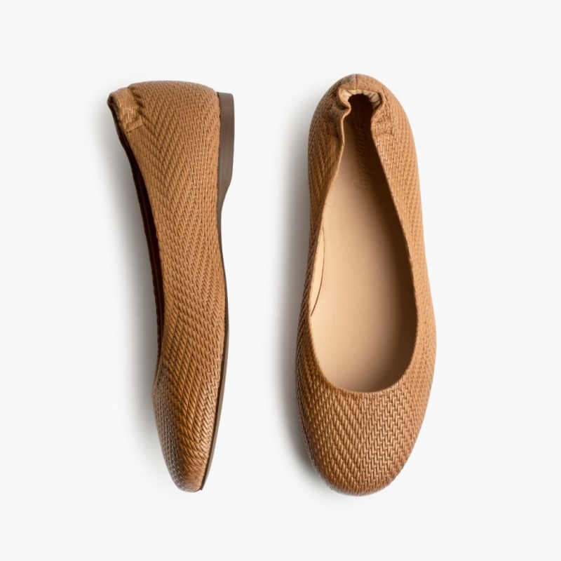 Thursday Boots Scrunch Ballerinas Damen Braun | Österreich-57428GIAY
