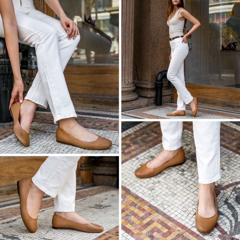 Thursday Boots Scrunch Ballerinas Damen Braun | Österreich-57428GIAY