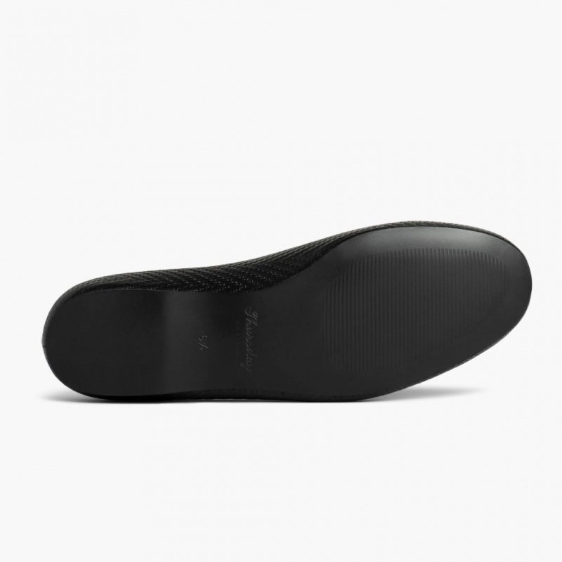 Thursday Boots Scrunch Ballerinas Damen Schwarz | Österreich-63521TYBR