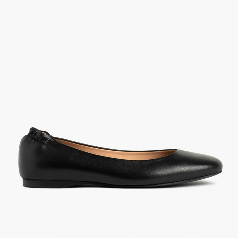Thursday Boots Scrunch Ballerinas Damen Schwarz | Österreich-97862XAZY