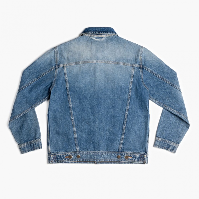 Thursday Boots Selvedge Denim Trucker Jacken Herren Blau | Österreich-75089UKAL