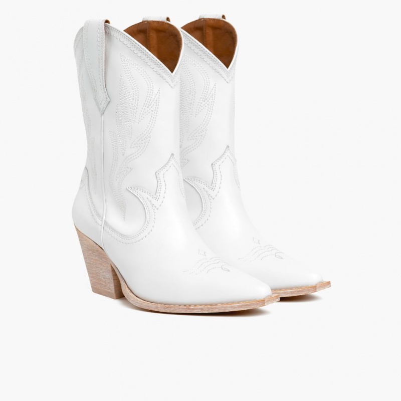 Thursday Boots Sierra Cowboystiefel Damen Weiß | Österreich-25398XMSB