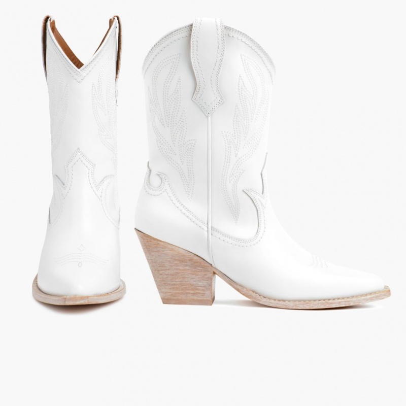 Thursday Boots Sierra Cowboystiefel Damen Weiß | Österreich-25398XMSB