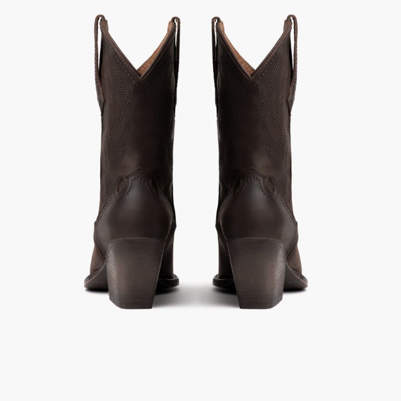 Thursday Boots Sierra Cowboystiefel Damen Dunkelbraun | Österreich-26458PGXK