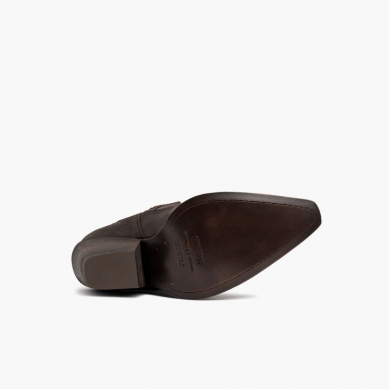 Thursday Boots Sierra Cowboystiefel Damen Dunkelbraun | Österreich-26458PGXK