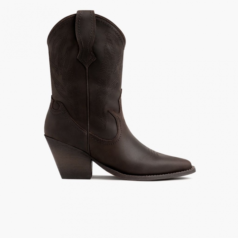Thursday Boots Sierra Cowboystiefel Damen Dunkelbraun | Österreich-26458PGXK