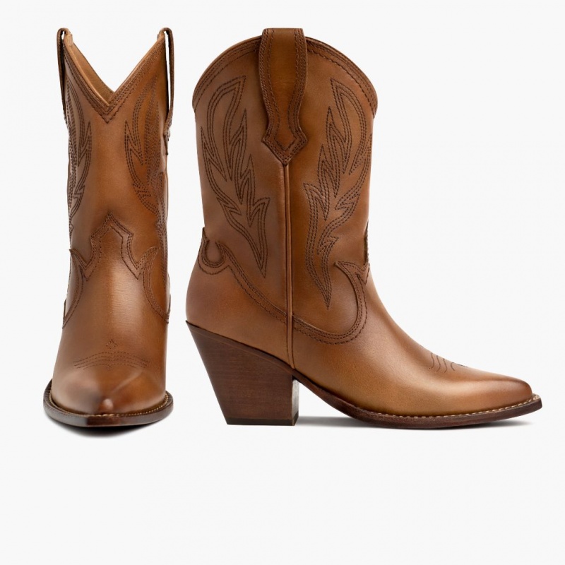 Thursday Boots Sierra Cowboystiefel Damen Braun | Österreich-52103NYTS