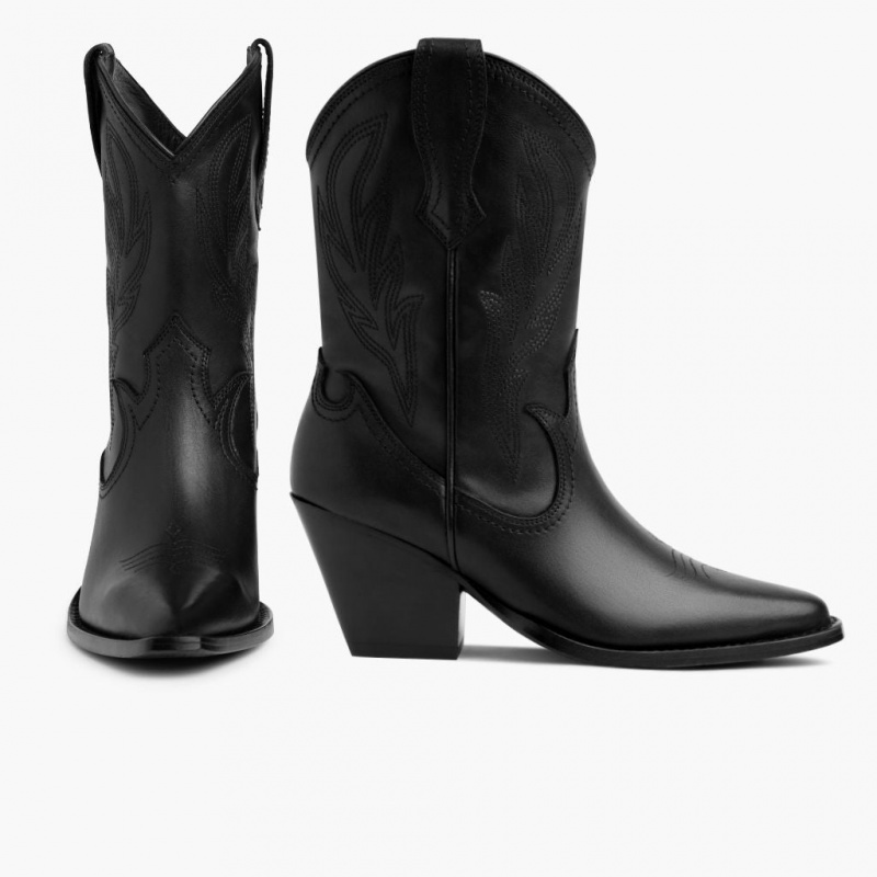 Thursday Boots Sierra Cowboystiefel Damen Schwarz | Österreich-25369QKNU