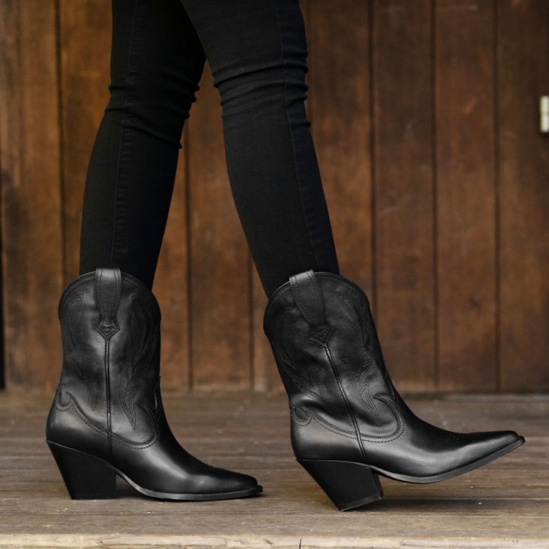 Thursday Boots Sierra Cowboystiefel Damen Schwarz | Österreich-25369QKNU