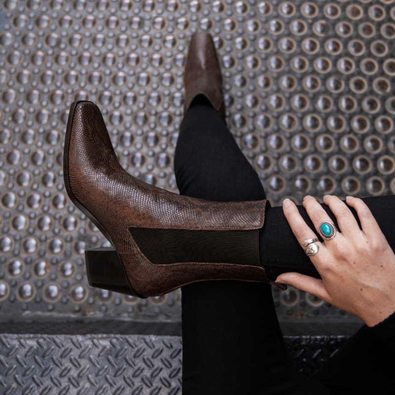 Thursday Boots Soho High Heel Chelsea Stiefel Damen Schokolade | Österreich-85029ZBHA