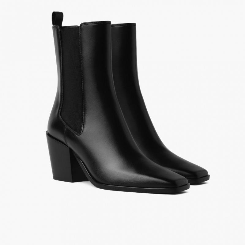 Thursday Boots Soho High Heel Chelsea Stiefel Damen Schwarz | Österreich-29538DUHE