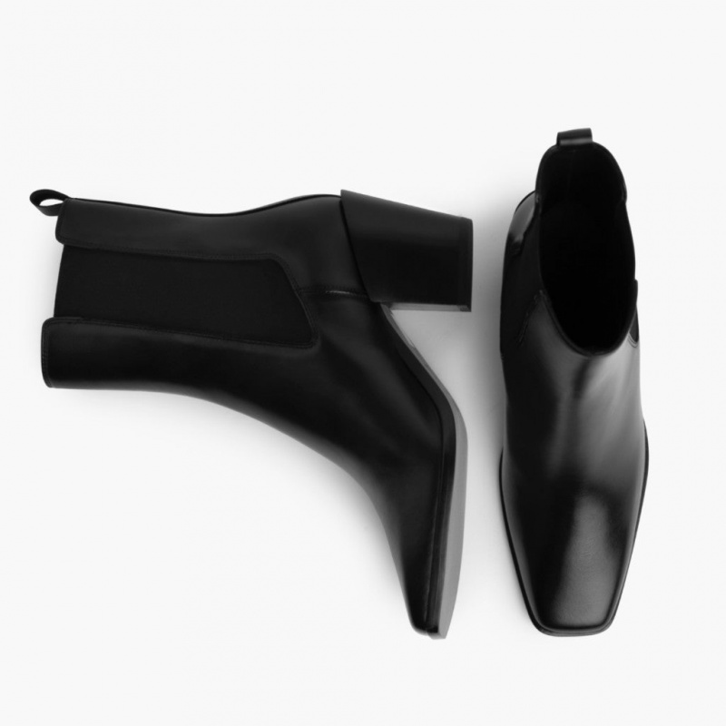Thursday Boots Soho High Heel Chelsea Stiefel Damen Schwarz | Österreich-29538DUHE