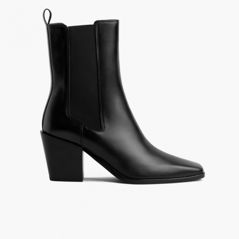 Thursday Boots Soho High Heel Chelsea Stiefel Damen Schwarz | Österreich-29538DUHE