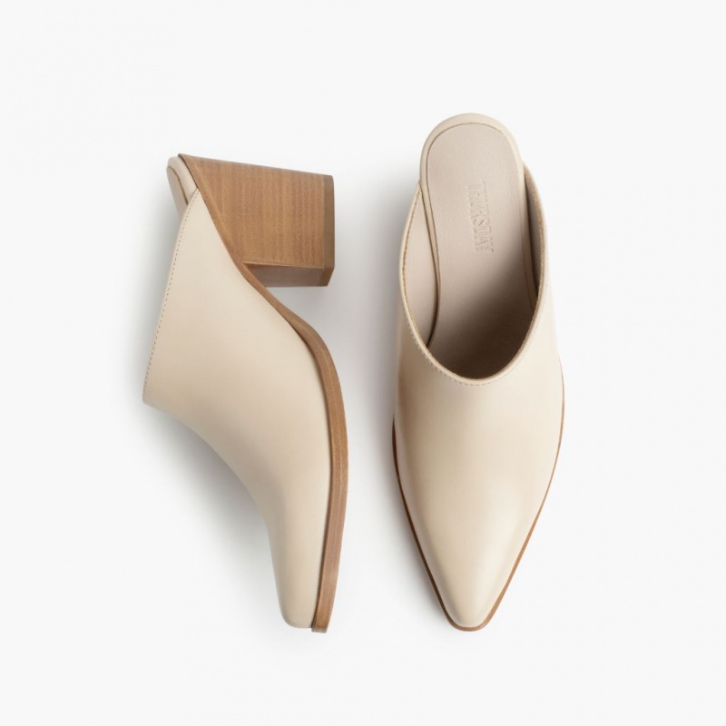 Thursday Boots Summer with 3 Heel Mule Damen Weiß | Österreich-56349AVBW