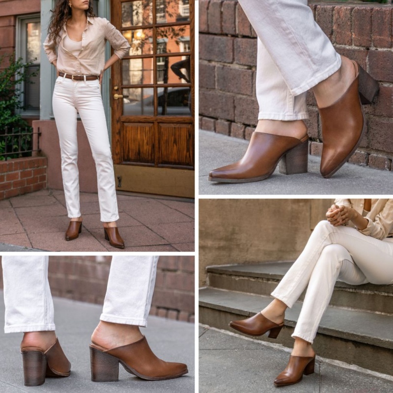 Thursday Boots Summer with 3 Heel Mule Damen Dunkelbraun | Österreich-13402RDFV