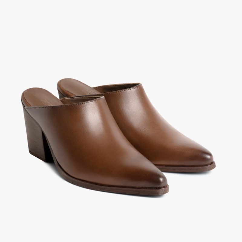 Thursday Boots Summer with 3 Heel Mule Damen Dunkelbraun | Österreich-13402RDFV