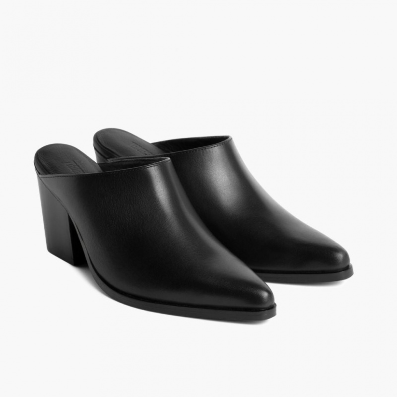 Thursday Boots Summer with 3 Heel Mule Damen Schwarz | Österreich-83156JRZW