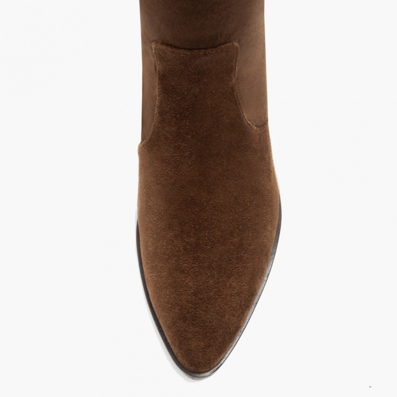 Thursday Boots Tempest Overknee Stiefel Damen Braun | Österreich-69437CLXD