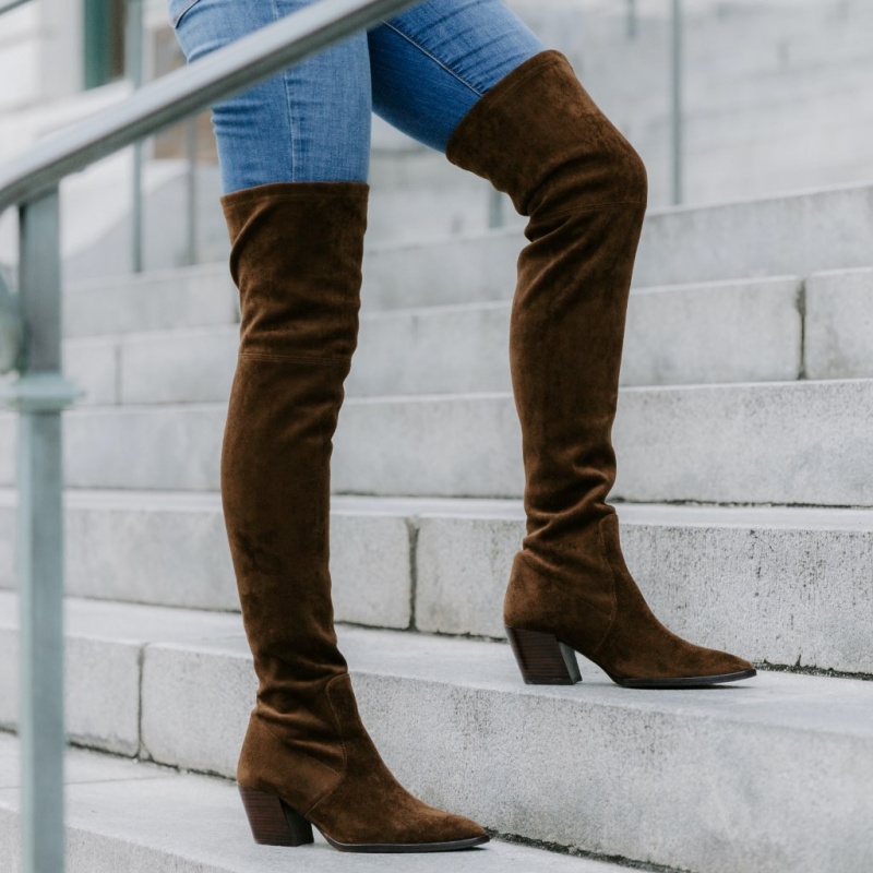 Thursday Boots Tempest Overknee Stiefel Damen Braun | Österreich-69437CLXD