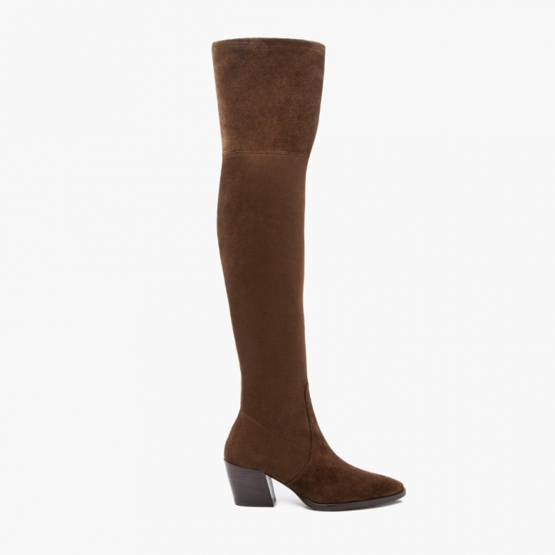 Thursday Boots Tempest Overknee Stiefel Damen Braun | Österreich-69437CLXD