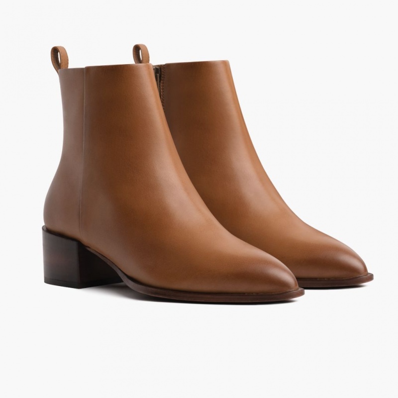 Thursday Boots Tempo 2 Heel Stiefeletten Damen Braun | Österreich-89057CXUH