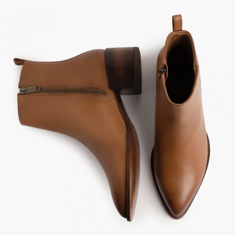 Thursday Boots Tempo 2 Heel Stiefeletten Damen Braun | Österreich-89057CXUH