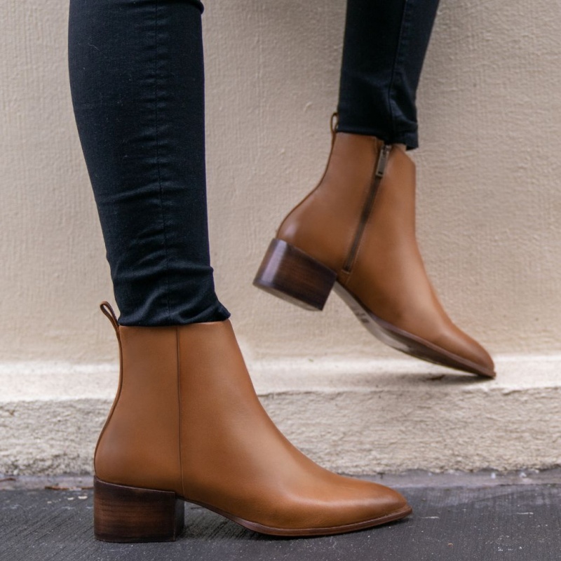 Thursday Boots Tempo 2 Heel Stiefeletten Damen Braun | Österreich-89057CXUH