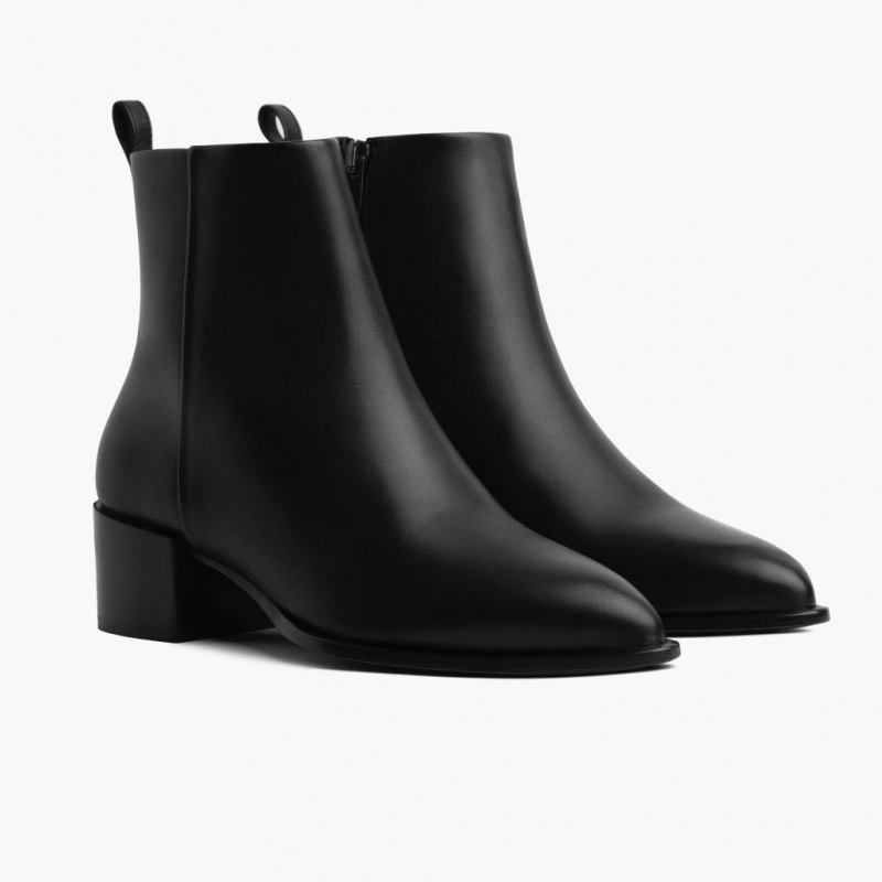 Thursday Boots Tempo 2 Heel Stiefeletten Damen Schwarz | Österreich-46538QNIY