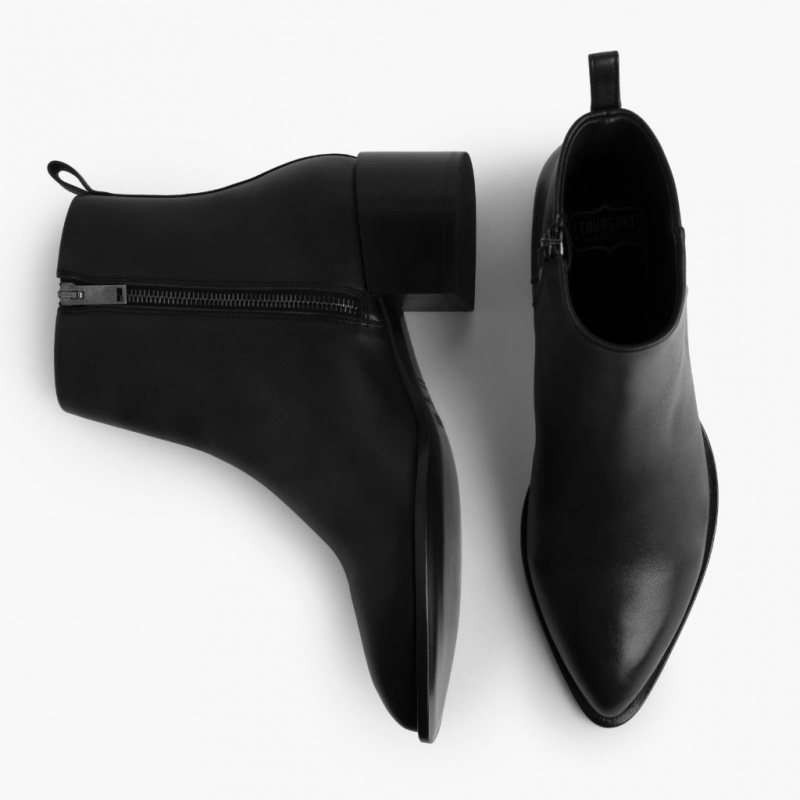 Thursday Boots Tempo 2 Heel Stiefeletten Damen Schwarz | Österreich-46538QNIY