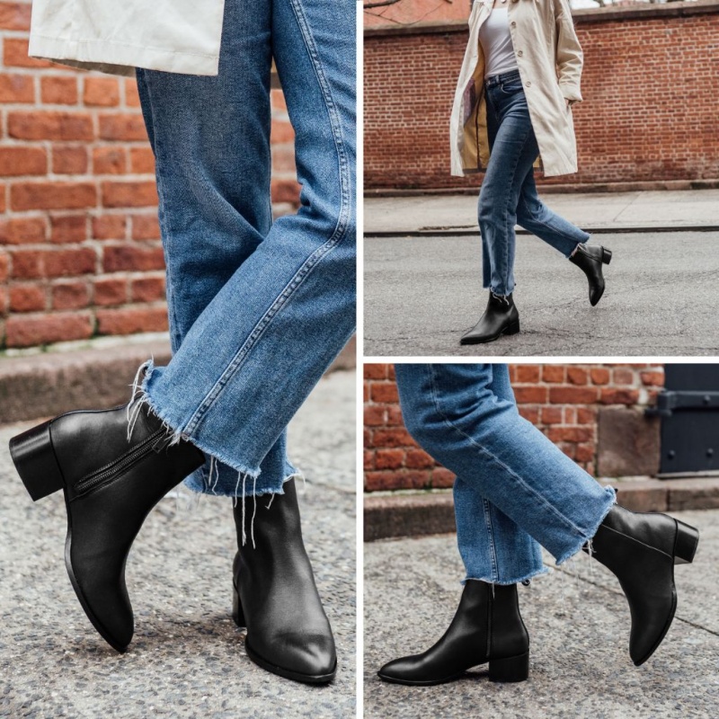 Thursday Boots Tempo 2 Heel Stiefeletten Damen Schwarz | Österreich-46538QNIY