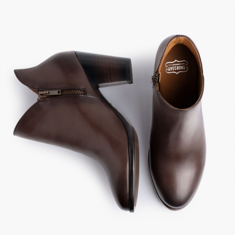 Thursday Boots Uptown 3 Heel Stiefeletten Damen Dunkelbraun | Österreich-73289REWJ