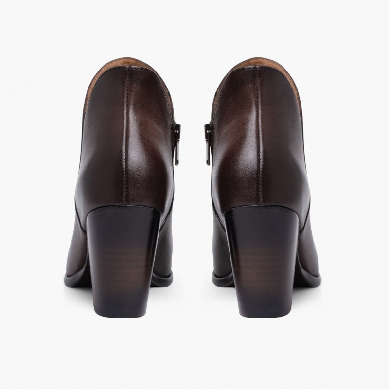 Thursday Boots Uptown 3 Heel Stiefeletten Damen Dunkelbraun | Österreich-73289REWJ