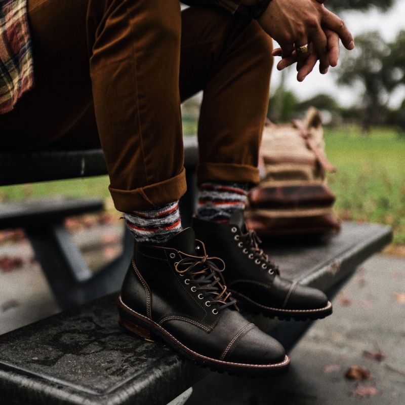 Thursday Boots Vanguard Schnürstiefel Herren Dunkelbraun | Österreich-75492GBVN