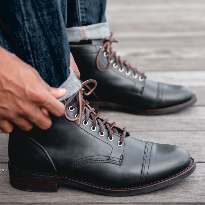Thursday Boots Vanguard Schnürstiefel Herren Indigo | Österreich-36214ZMUV