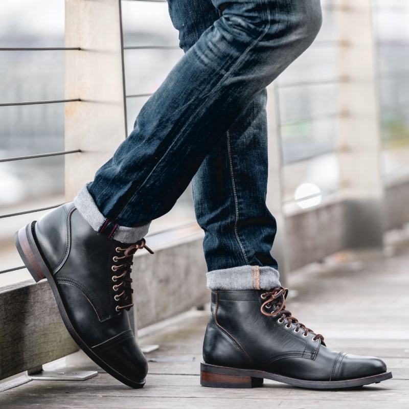 Thursday Boots Vanguard Schnürstiefel Herren Indigo | Österreich-36214ZMUV