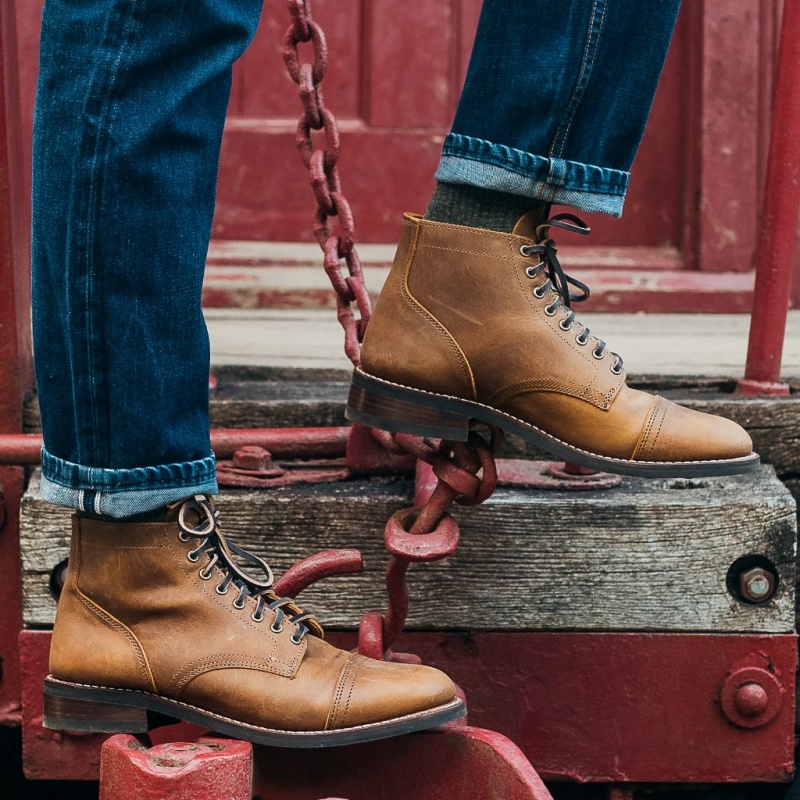 Thursday Boots Vanguard Schnürstiefel Herren Braun | Österreich-28169KGPO