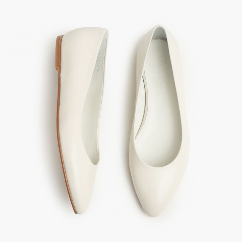 Thursday Boots Viva Ballerinas Damen Weiß | Österreich-24905POED