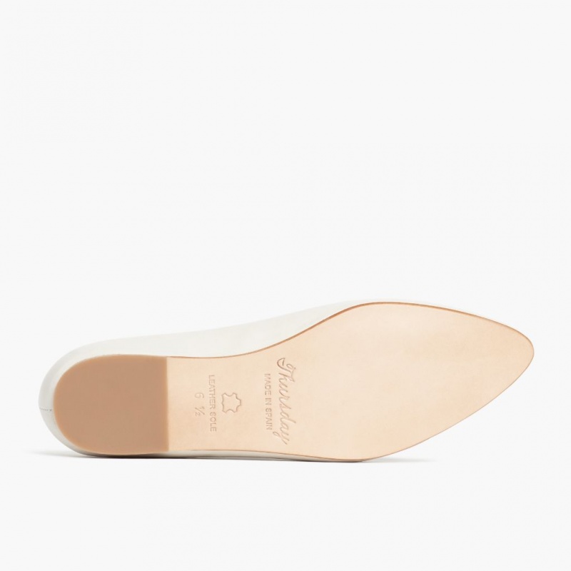Thursday Boots Viva Ballerinas Damen Weiß | Österreich-24905POED